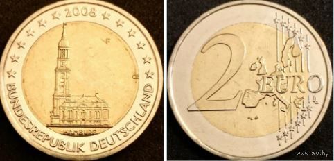 Куплю 2 евро 2008 Германия старая карта монетный двор F (фото для образца)