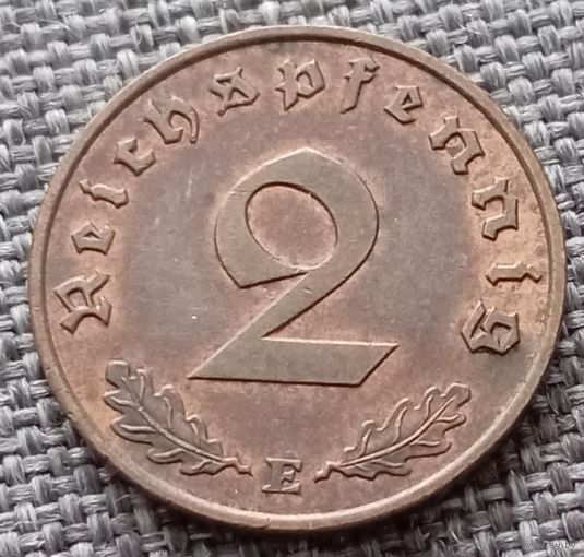 2 рейхспфеннига 1940 Е