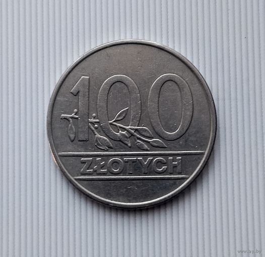 100 злотых 1990 года Польша. Третья Республика (Переход)