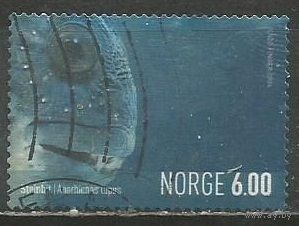 Норвегия. Морские хищники. Полосатая зубатка. 2004г. Mi#1491.