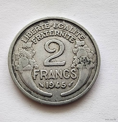 Франция 2 франка, 1945 Без отметки монетного двора