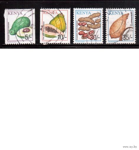 Кения-2001 (Мих.747-) ,  гаш. , Флора, Орехи,Стандарт