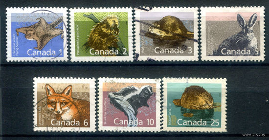 Канада - 1988г. - фауна, стандартный выпуск - 7 марок - полная серия, гашёные [Mi 1102-1108]. #3-WB-96-B-1