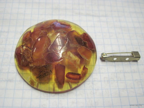 Янтарь для творчества с застёжкой.