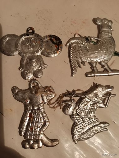 Ёлочные плоские игрушки СССР 1