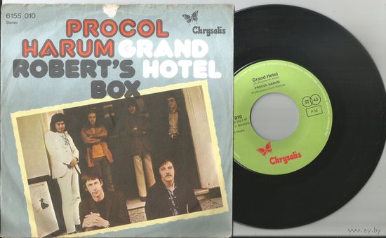 PROCOL HARUM - Grand Hotel/ Robert's Box (GERMANY 1973 винил сингл)