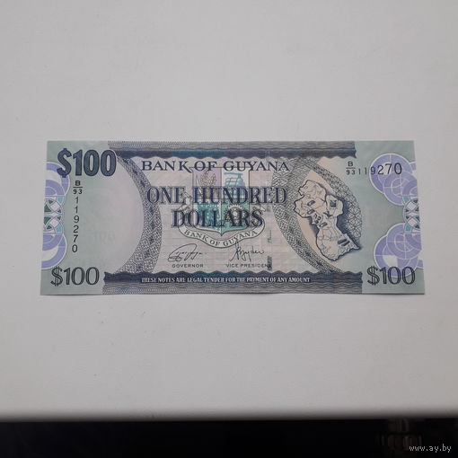 ГАЙАНА 100$ 2022 год