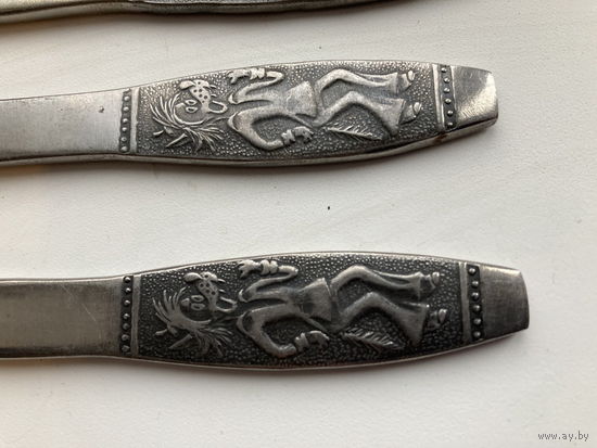 Нож десертный. Ну, погоди! СССР. Нержавейка. Клеймо. Нытвенский МЗ