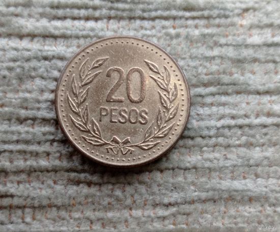 Werty71 Колумбия 20 песо 1993