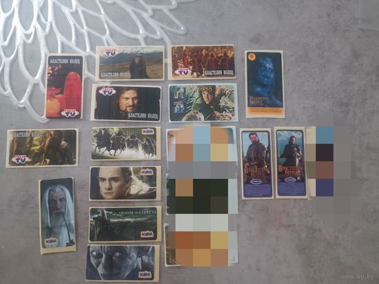 Лот наклеек по властелин колец 13 штук