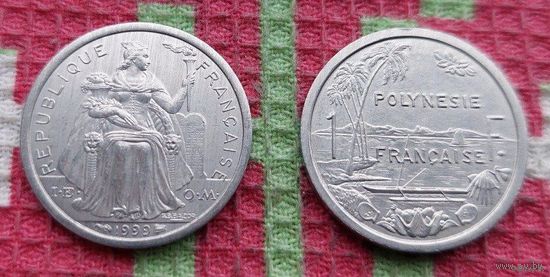 Французская Полинезия 1 франк 1965 года, UNC. Предложи свою цену или обмен!