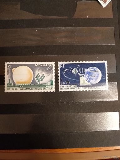 1962 Франция космос чистая полная серия 1MNH 1 легкая наклейка (4-1)