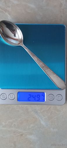 Ложка чайная с рубля. Серебро 875пр. 24,97гр. Ленинград