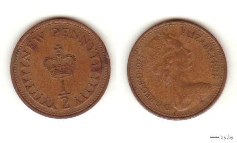 Великобритания 1/2 пенни 1974