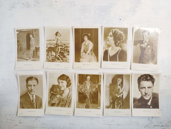 Актеры прошлого. Одним лотом. Изд. ROSS. 1930-е.