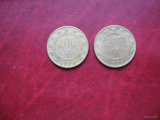 200 лир 1978 года Италия (р)