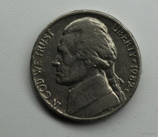 США, 5 центов, 1982 год