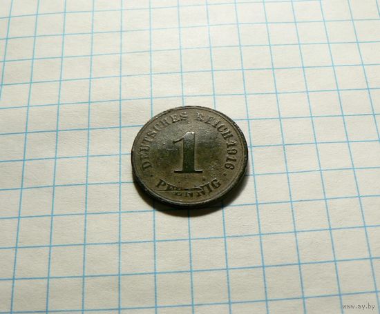 1 пфенниг 1916