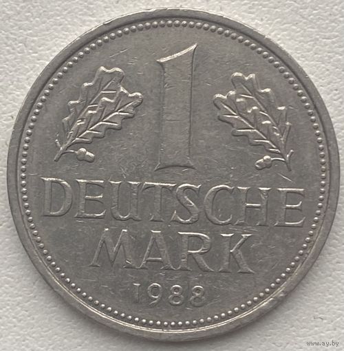 Германия 1 марка 1988 г. G