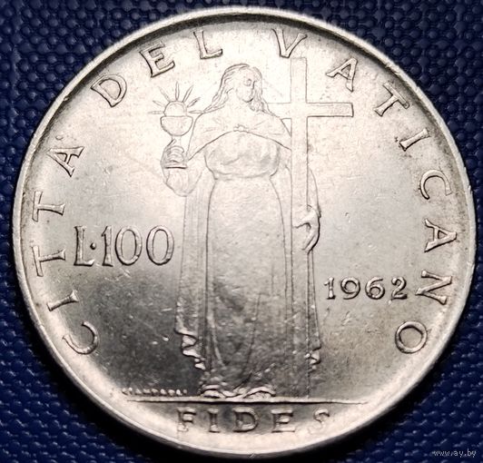 Ватикан 100 лир 1962 г.