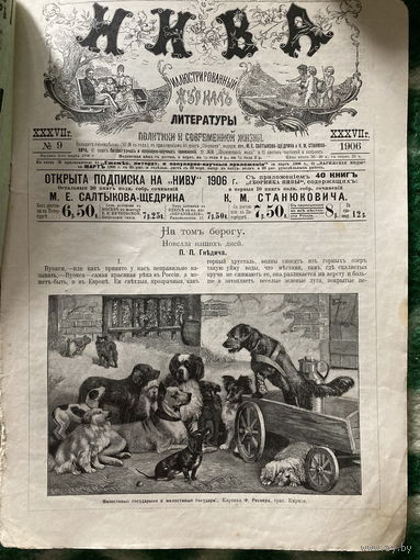 Журнал "Нива" 1906 номера 9 и 10, все страницы