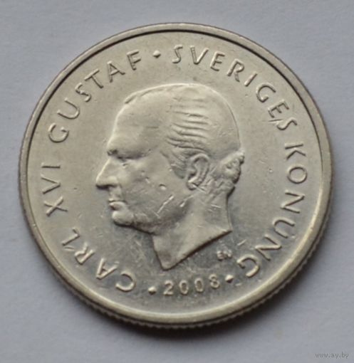 Швеция, 1 крона 2008 г.