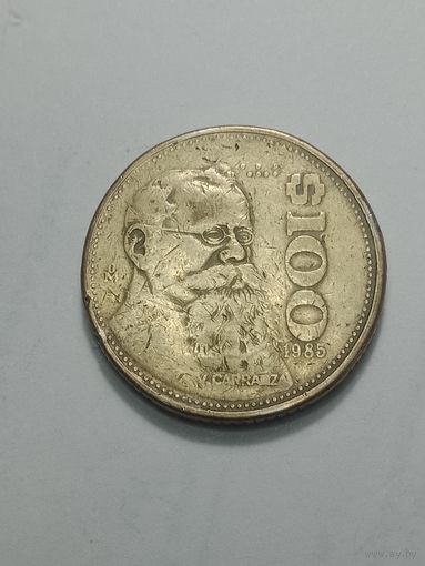 Мексика 100 песо  1985 года .