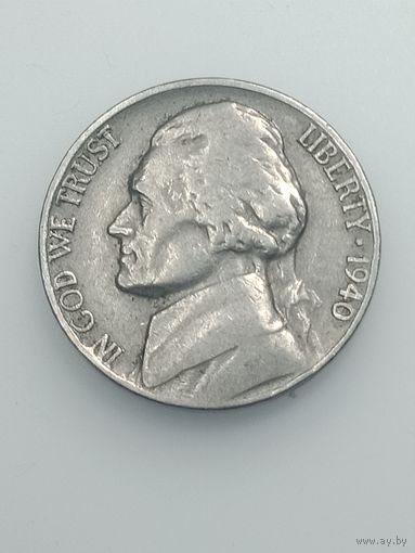 США 5 центов 1940 года .