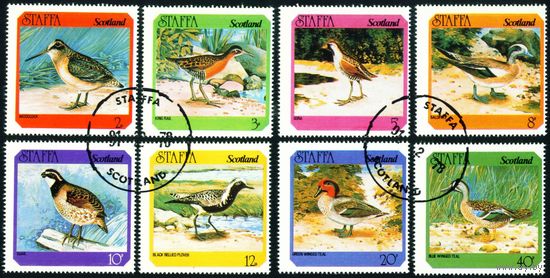 Птицы Стаффа 1978 год серия из 8 марок