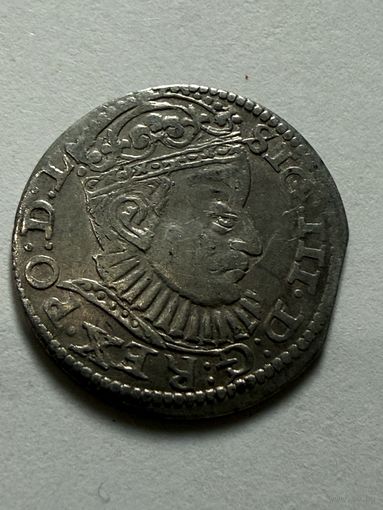 С рубля !3 гроша(трояк) 1588 Рига Сигизмунд 3 . Распродажа коллекции!