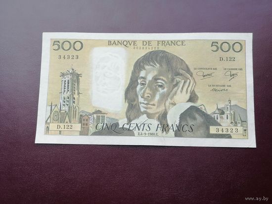 Франция 500 франков 1980