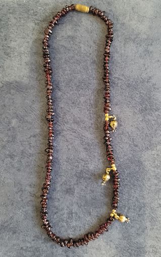 Бусы, ожерелье гранат