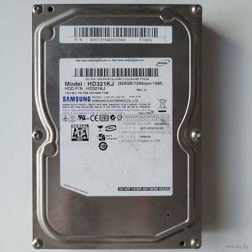 HDD 320GB Samsung HD321KJ (SOMQJ9CQ308709) sata2 3,5"