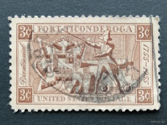 США 1955  Двухсотлетие форта Тикондерога.Mi# 692 SC