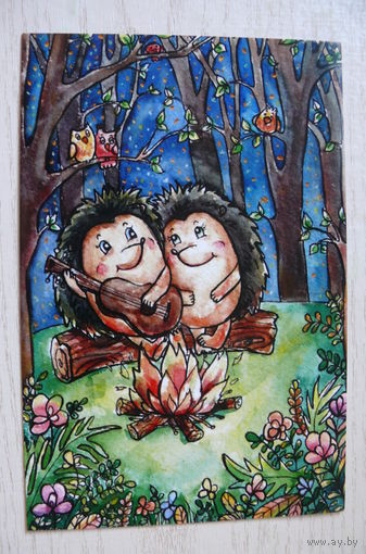 Хомякова Марина, Ежики, костёр, гитара; чистая, изд. до 2000г.
