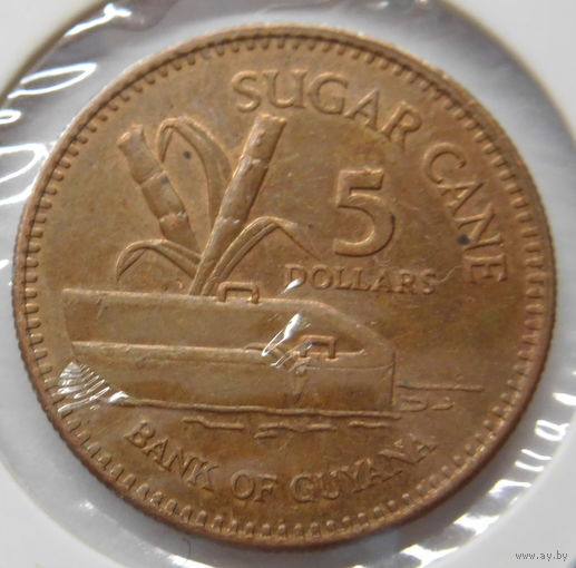 Гайана 5 долларов 2009 г