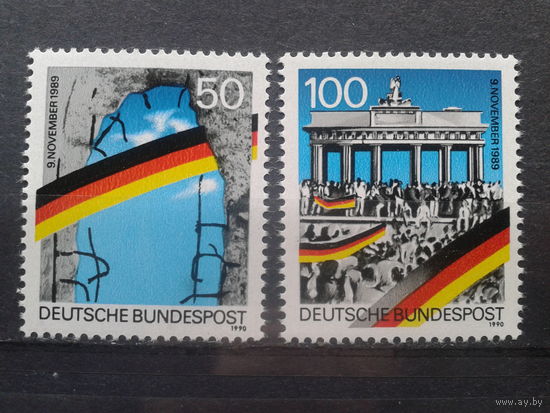 Германия, 1990. 1-ая годовщина падения Берлинской стены**, полная серия. Mi-4,0 евро