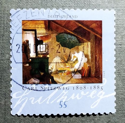 Марка Германия 2008 год Карл Шпицвег Живопись
