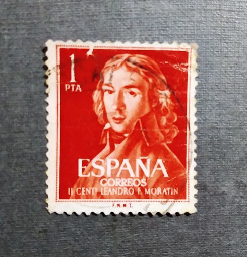 Марка Испания 1961 год Леандро Френандес