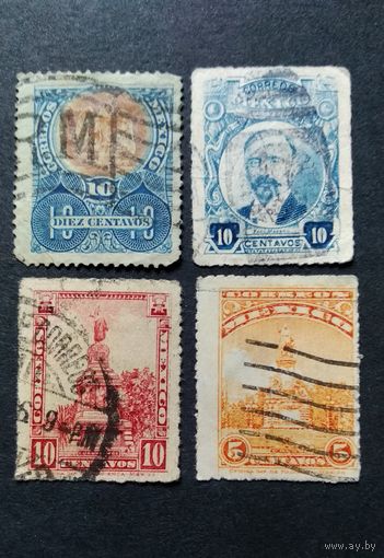 Мексика\9с\ Mexico 1923-1924. Памятник. Герб