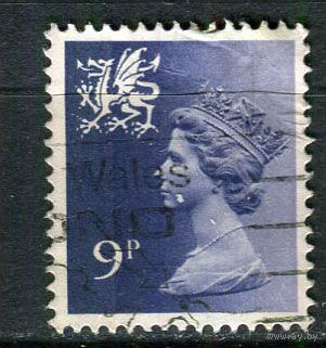 Уэльс и Монмутшир (Великобритания) - 1978 - Королева Елизавета II 9Р - [Mi.26] - 1 марка. Гашеная.  (Лот 83EV)-T25P1