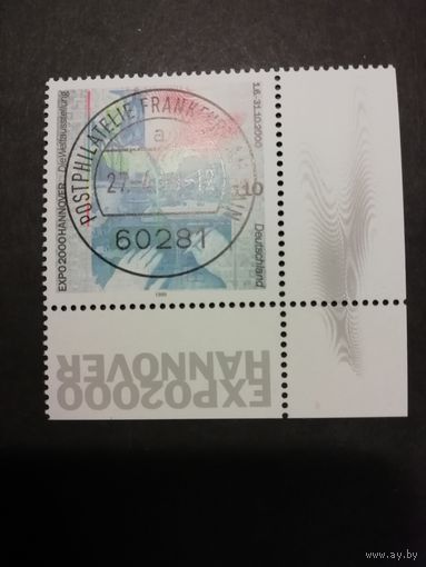 Германия. 1999 Марка "EXPO 2000 в Ганновере" (гашеная с клеем) Mi.2042 каталог 1.10 евро