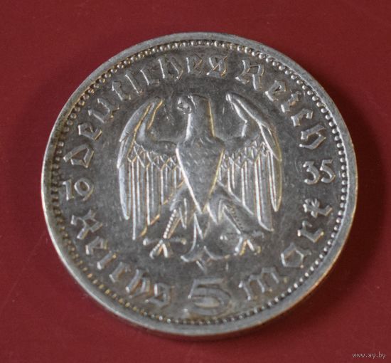 Германия 5 марок 1935 F