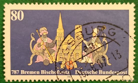 ФРГ 1987. 1200 летие основания епископства в Бремене