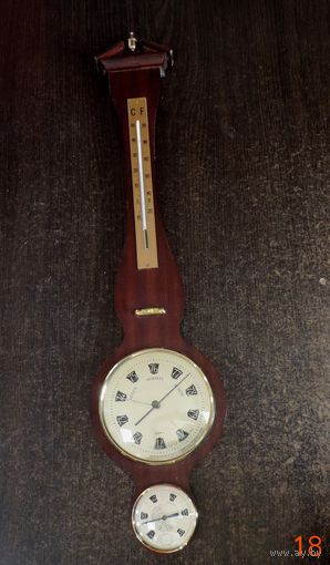 Барометр, гигрометр, термометр 70-е годы Германия. Размер 15.5-65 см. Дерево.