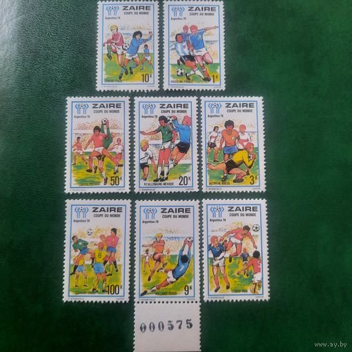 Конго. Заир 1978. Чемпионат мира по футболу Аргентина-78. Полная серия
