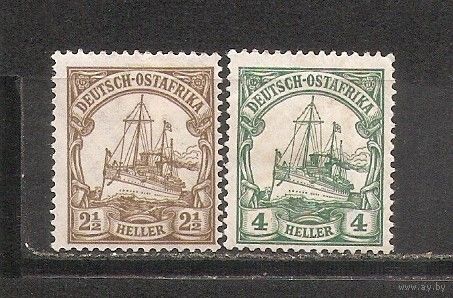 ФФ4 Германская Восточная Африка 1906 Корабли следы от наклеек