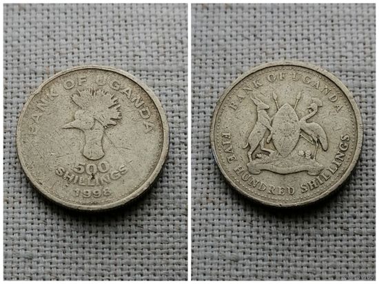 Уганда 500 шиллингов 1998 /птица