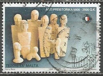 Мальта. Древняя скульптура. 1996г. Mi#979.