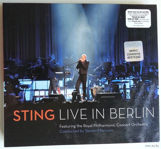 CD+DVD Sting featuring The Royal Philharmonic Concert Orchestra – Live In Berlin (2011)